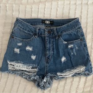 American Original Rewash Dark Wash Denim Shorts